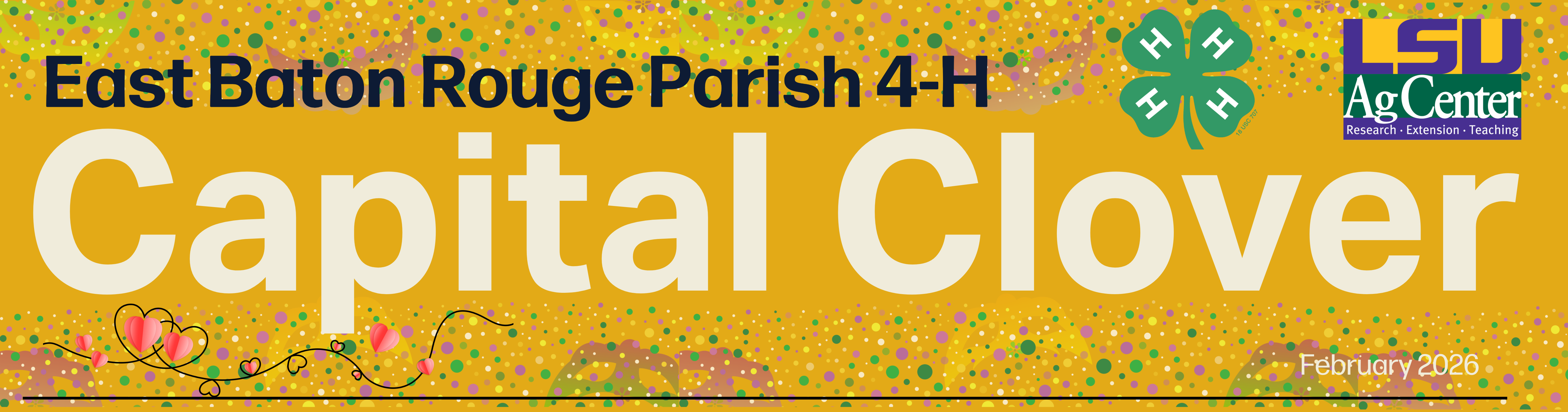 East Baton Rouge Parish 4-H Capital Clover newsletter banner.